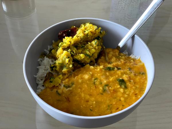 Daal Chawal Aaloo Chokha